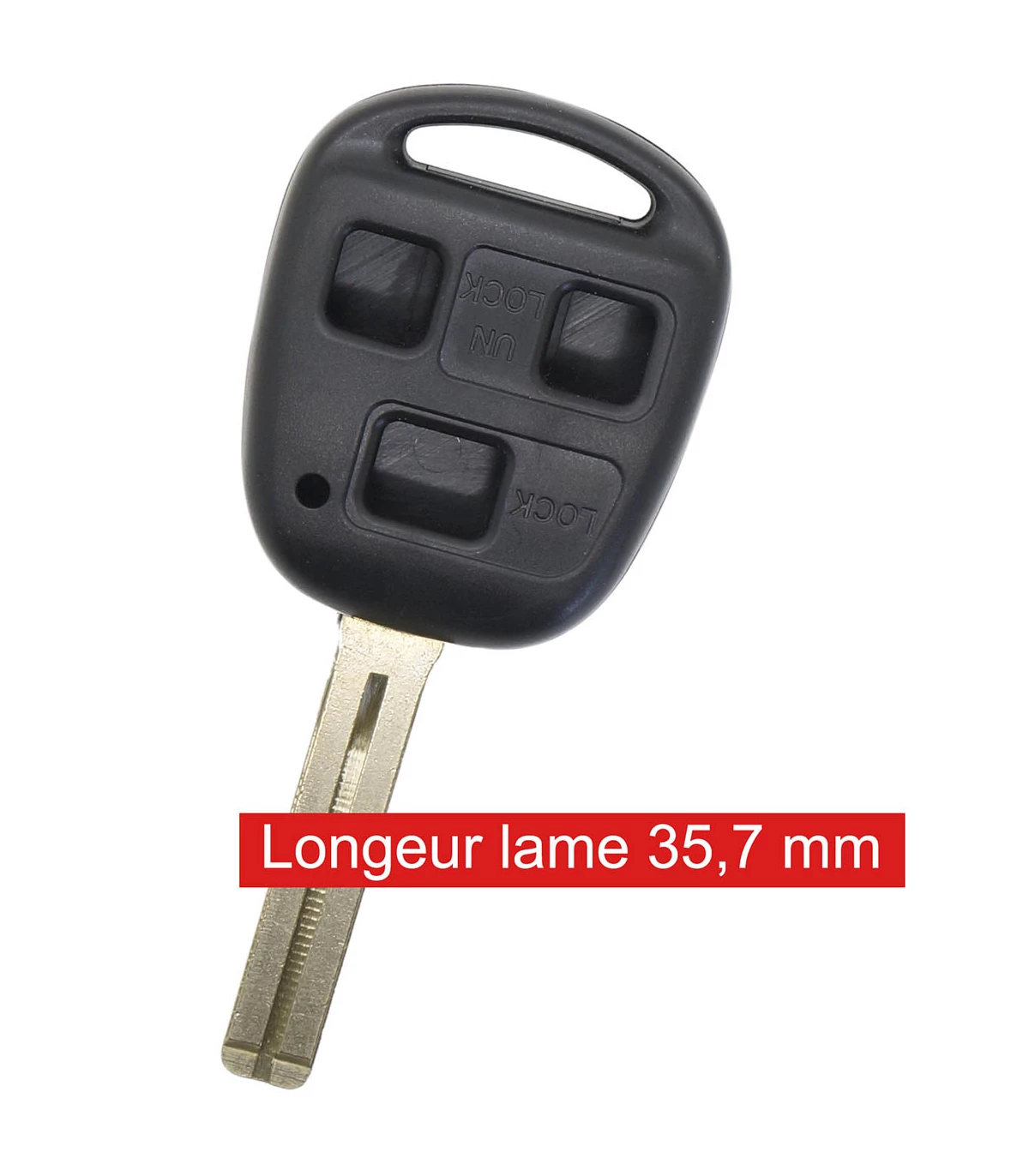 Coque compatible Toyota Lexus 3 boutons Auris, L.Cruiser, Rv4, ES, GS, GX, IS etc... - photo 2