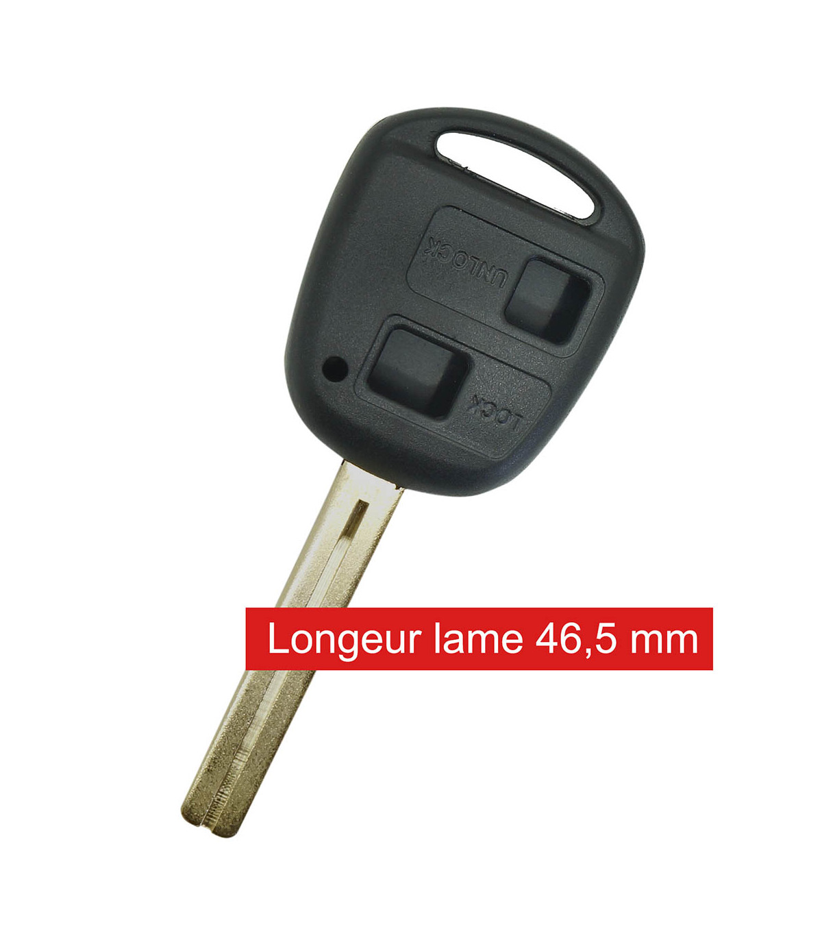 Coque clé 2 boutons pour Auris, Land Cruiser, Rav4, Verso, Yaris