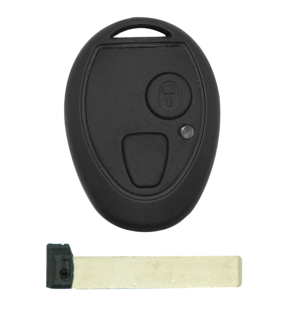 Coque clé pour Mini 2 boutons, Cabriolet (2004), Cooper (2001-2006), Hatch R50 (2001-2004), One (2001-2006)