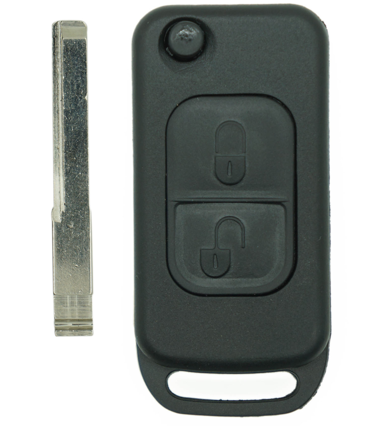 Coque avec lame pour Mercedes 2 boutons infrarouge compatible CL, CLK, CLS, ML, SLK etc...