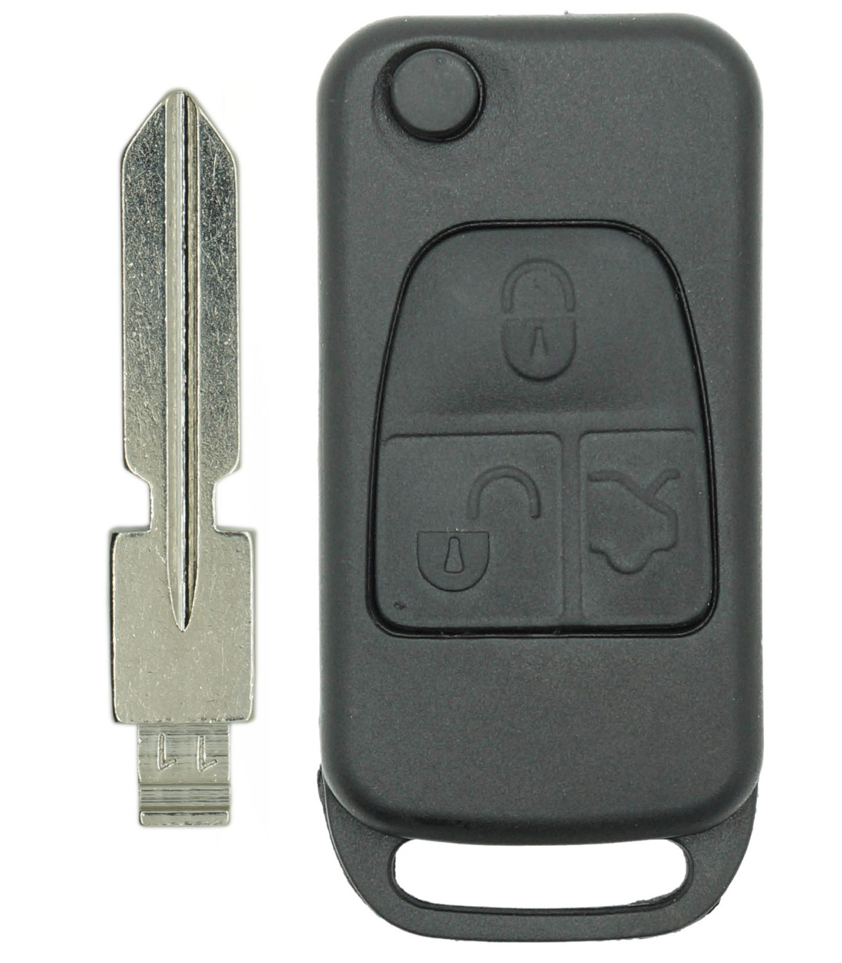 Coque avec lame 3 boutons, Mercedes Classe A, Classe C, Classe E, Classe S, CL, CLK etc...