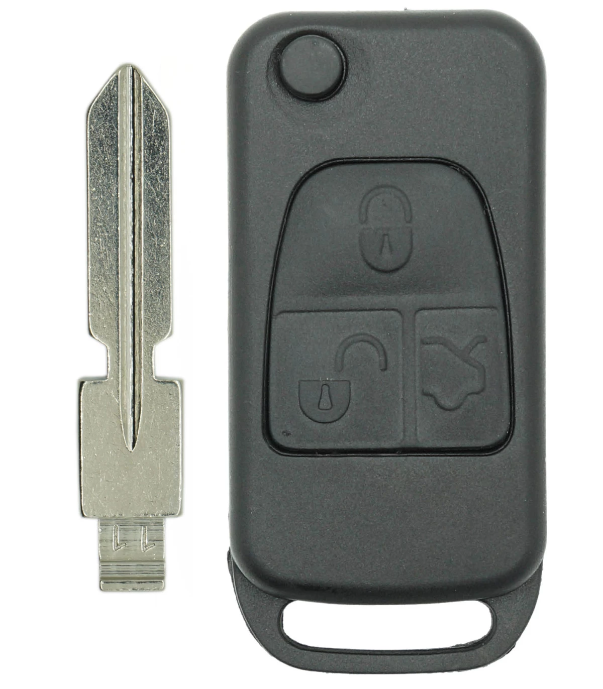 Coque avec lame 3 boutons, Mercedes Classe A, Classe C, Classe E, Classe S, CL, CLK etc... - photo 3