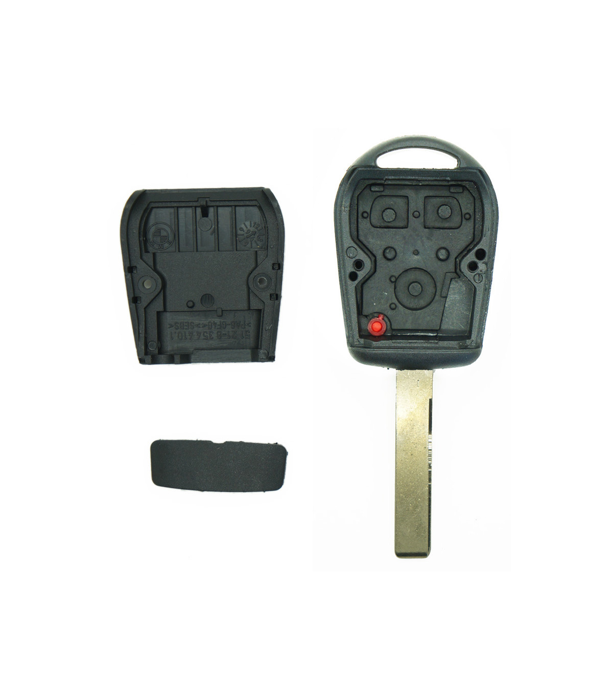 Coque clé BMW 3 boutons pour les modèles suivants: Series 1, 3, 5, 6, 7, 8, x3, z3 - photo 2