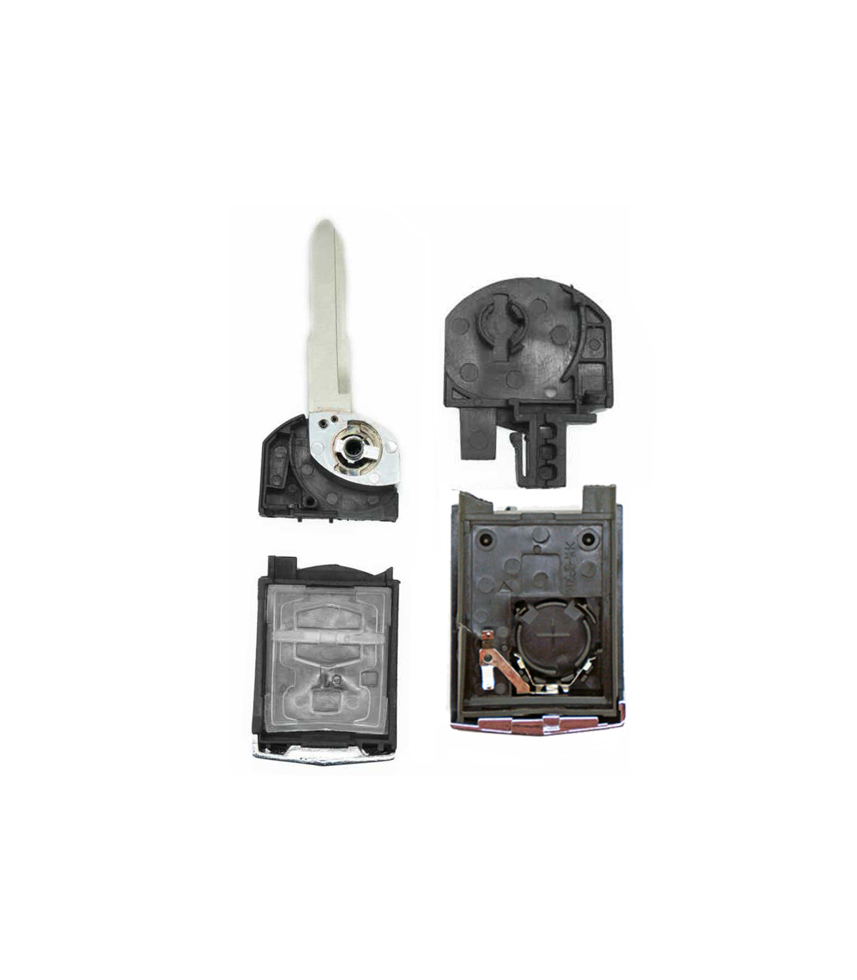 Coque de clé auto 2 boutons pour Mazda 2 II 2008 à 2014 - photo 2