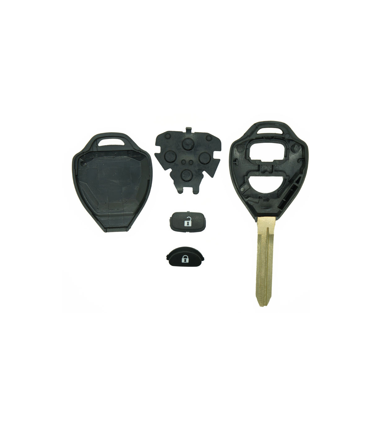 Coque de clé pour Toyota 2 boutons, Auris I, Hilux VII, Hilux VIII, IQ, Rav4 III, Urban Cruiser - photo 2
