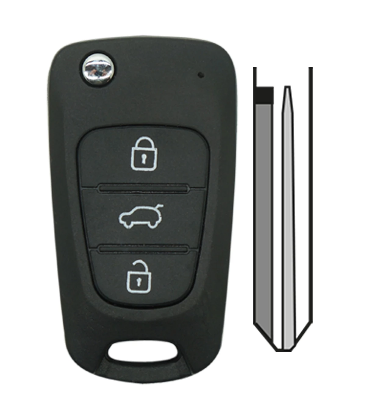 Coque de clé 3 boutons pour Kia Soul (2008-2014) - photo 2