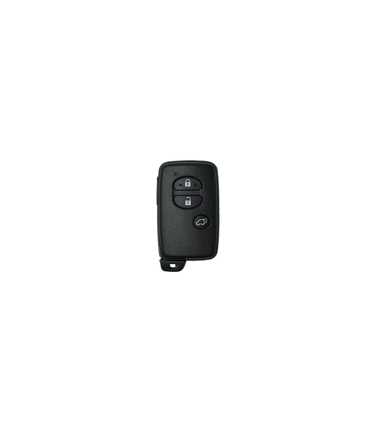 Coque noire 3 boutons compatible pour Toyota Avensis III (2011-2014) avec lame