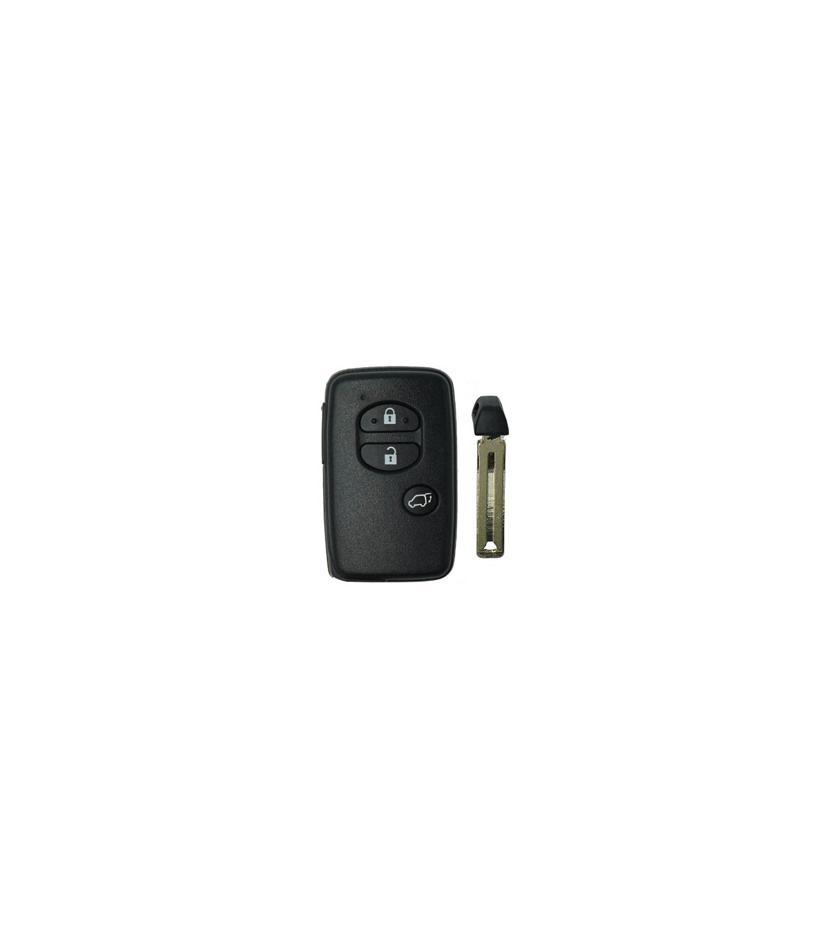 Coque noire 3 boutons compatible pour Toyota Avensis III (2011-2014) avec lame - photo 2
