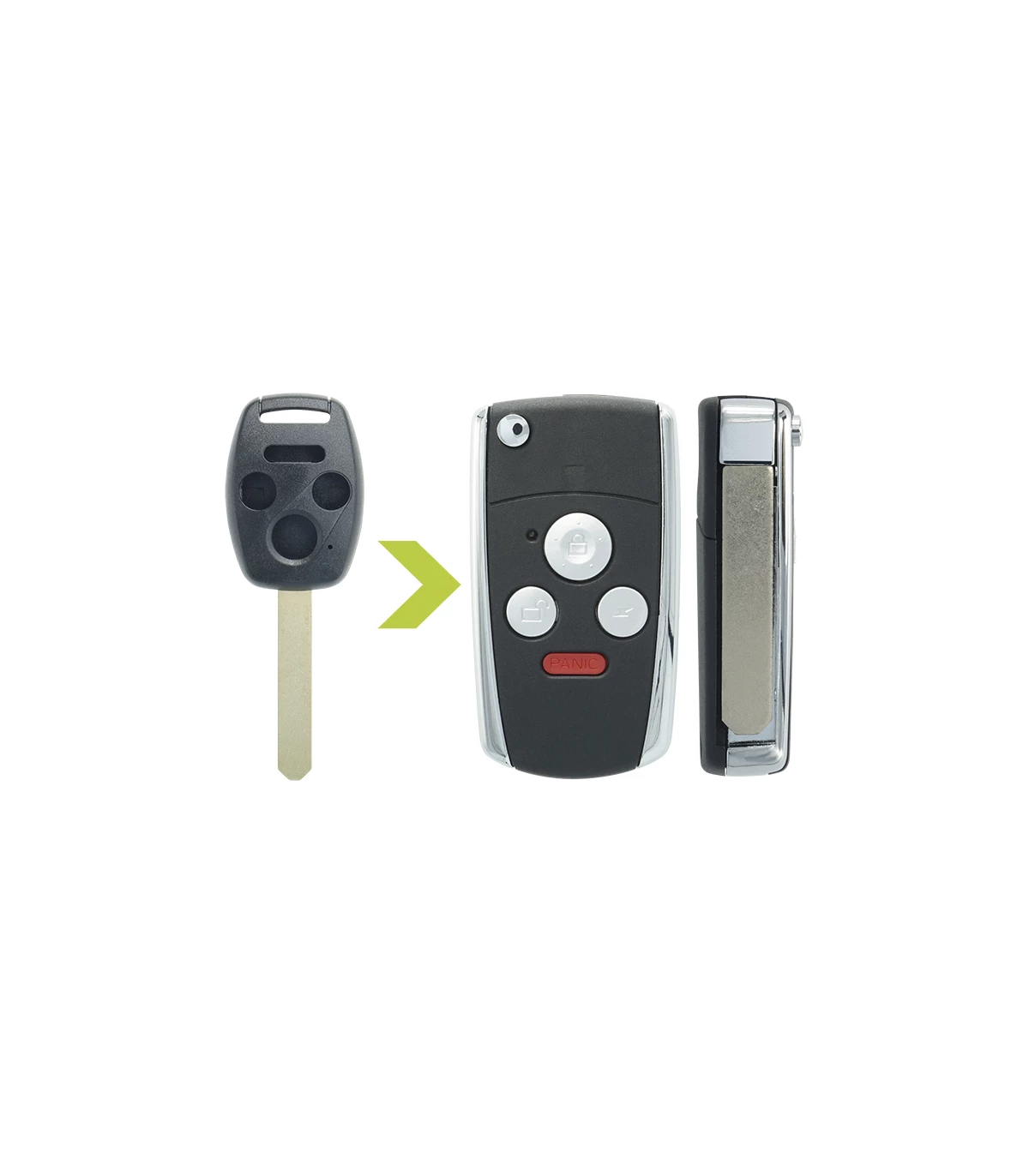 Coque clé modifiée Honda 4 boutons - photo 2