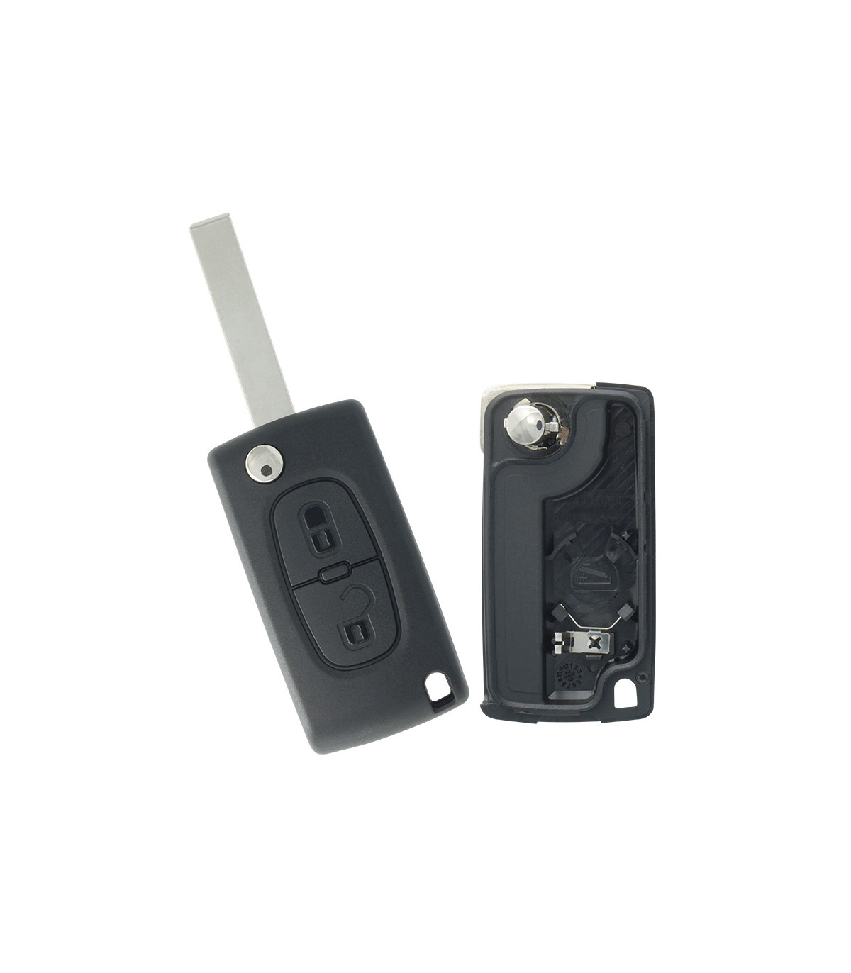 Coque de clé 2 boutons pour Peugeot 207, 307SW, 308SW Citroën Jumpy, C4, C8..