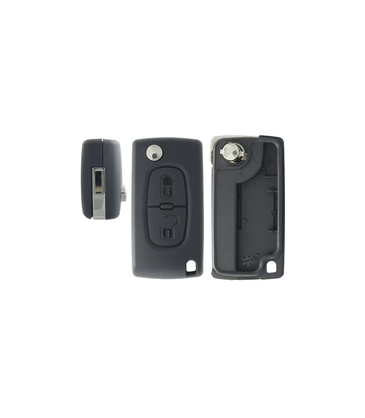 Coque de clé 2 boutons Peugeot Expert, Partner, Citroën Jumpy, C3 pluriel - photo 3