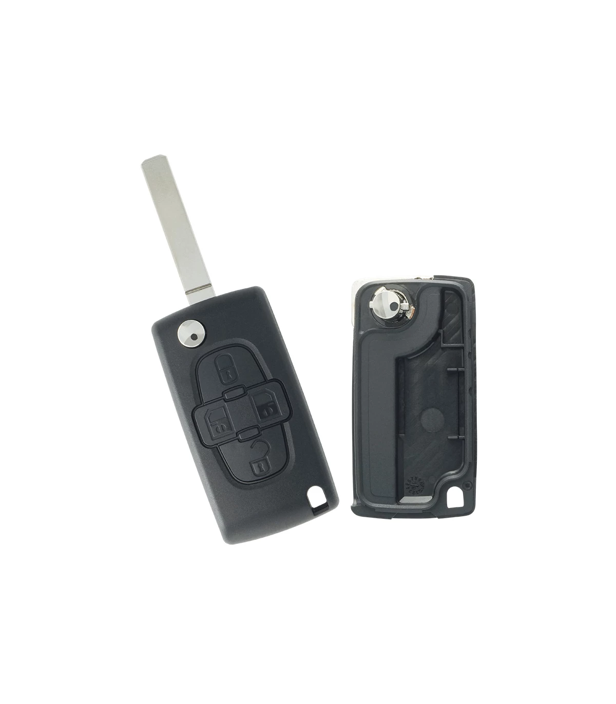 Coque clé Peugeot 4 boutons 1007 (2005-2009) - photo 2