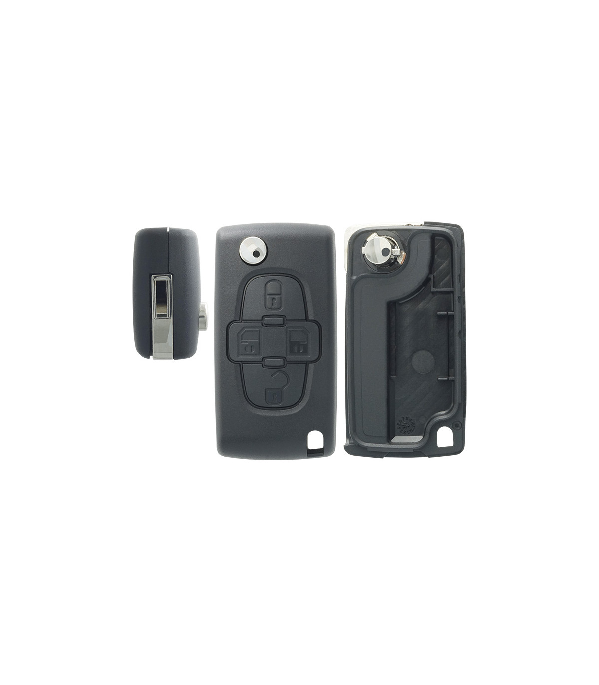 Coque de clé Citroën C8 (2002-2014) - Peugeot 807 (2005-2014), 1007 (2005-2009)