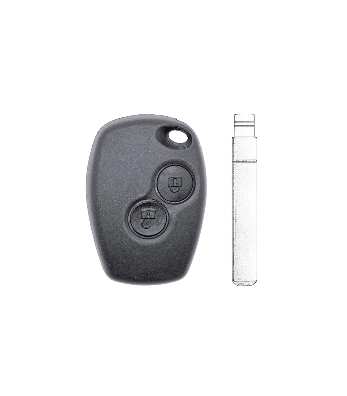 Renault, Opel, Nissan, 2 boutons, PCF7947 / VA2, 2826800Q1C - photo 2