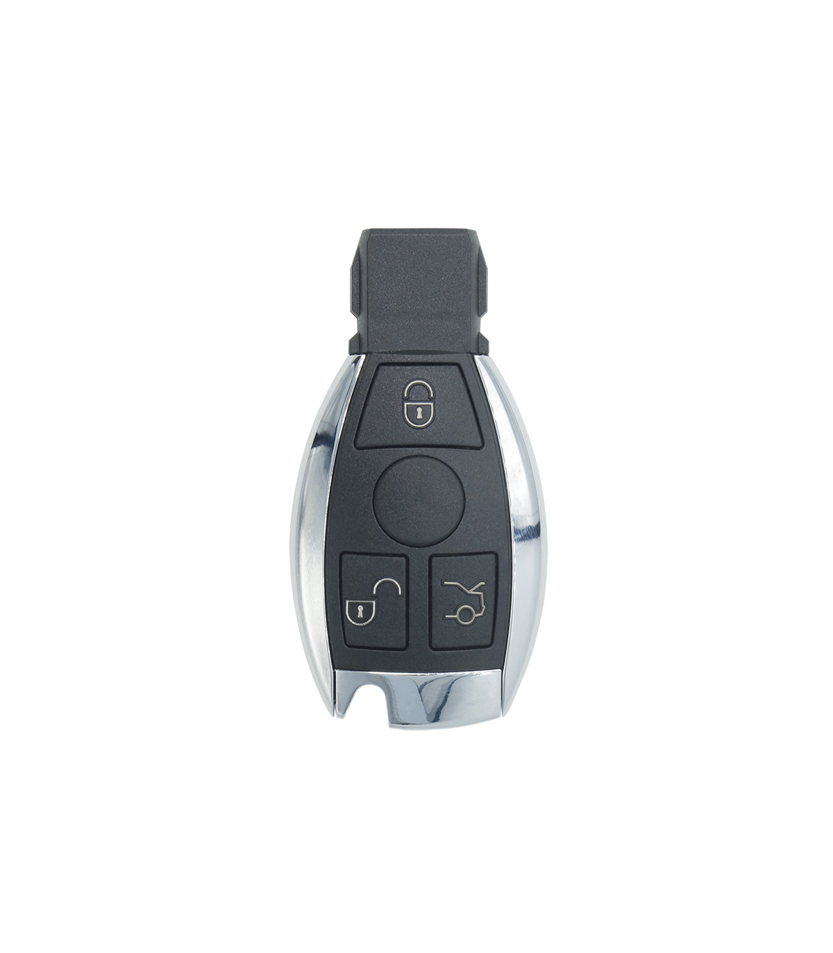 Coque 3 boutons pour Mercedes BGA, Classe A, Classe C, Classe E, Classe S, CL, CLK, CLS, ML, SL, SLK...