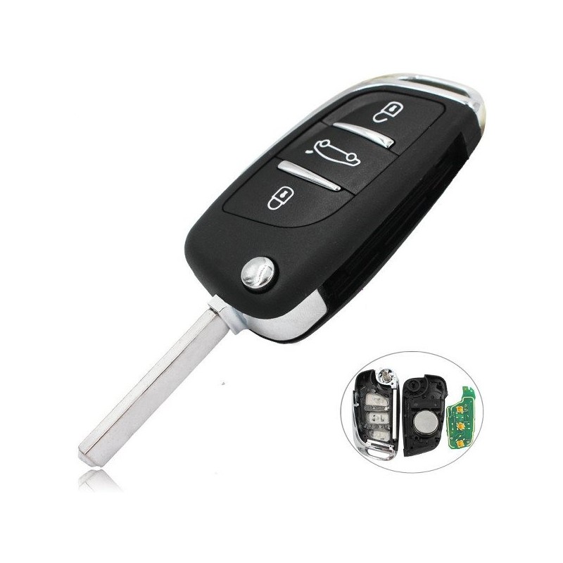 Coque pour télécommande Citroën C4 de 2010 à 2018 2 Boutons